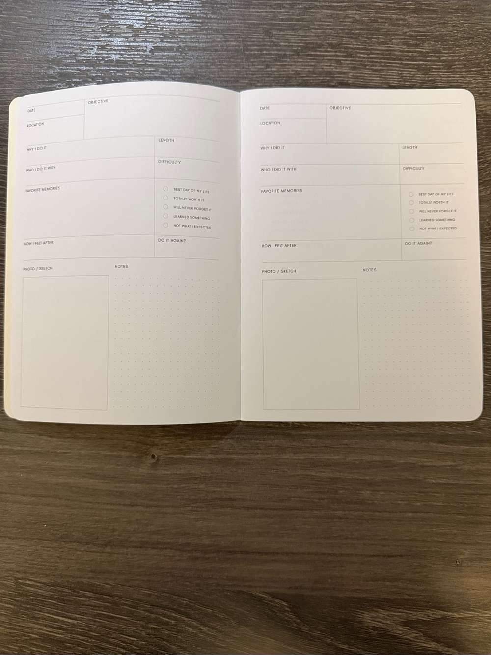 Cloth & Paper Bucket List Notebook - Picture 4 of 7